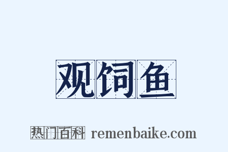 观饲鱼是什么意思的图片